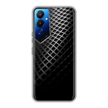 Силиконовый чехол на Tecno Pova 4 с принтом Текстура металла Силиконовый чехол на Tecno Pova 4 с принтом Текстура металла