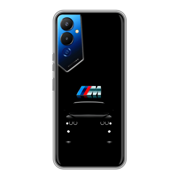 Силиконовый чехол на Tecno Pova 4 с принтом БМВ BMW Силиконовый чехол на Tecno Pova 4 с принтом БМВ BMW