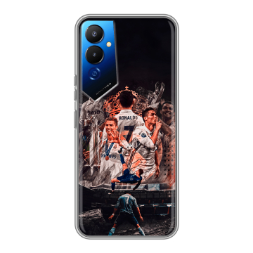 Силиконовый чехол на Tecno Pova 4 с принтом Реал Роналдо Real Ronaldo Силиконовый чехол на Tecno Pova 4 с принтом Реал Роналдо Real Ronaldo