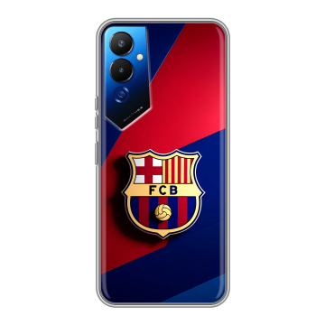 Силиконовый чехол на Tecno Pova 4 с принтом Барселона Barcelona Силиконовый чехол на Tecno Pova 4 с принтом Барселона Barcelona