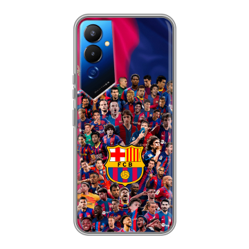Силиконовый чехол на Tecno Pova 4 с принтом Барселона Barcelona Силиконовый чехол на Tecno Pova 4 с принтом Барселона Barcelona