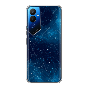 Силиконовый чехол на Tecno Pova 4 с принтом Космос звезды Силиконовый чехол на Tecno Pova 4 с принтом Космос звезды