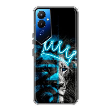 Силиконовый чехол на Tecno Pova 4 с принтом Король лев Силиконовый чехол на Tecno Pova 4 с принтом Король лев