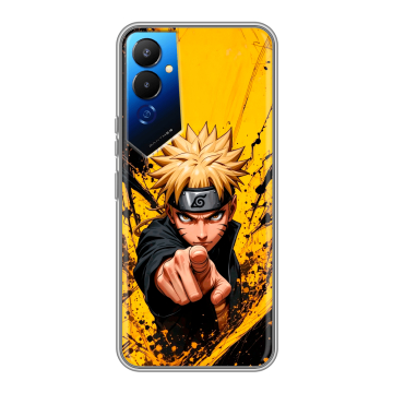 Силиконовый чехол на Tecno Pova 4 с принтом Naruto Наруто Силиконовый чехол на Tecno Pova 4 с принтом Naruto Наруто