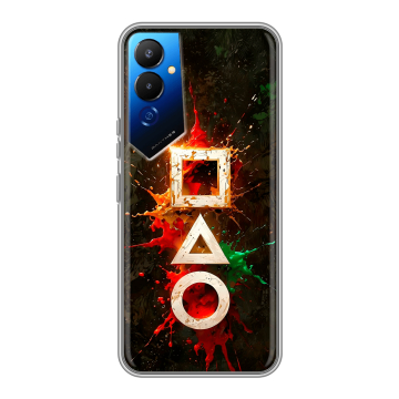 Силиконовый чехол на Tecno Pova 4 с принтом Squid Game Игра кальмара Силиконовый чехол на Tecno Pova 4 с принтом Squid Game Игра кальмара