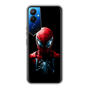Силиконовый чехол на Tecno Pova 4 с принтом Spiderman Человек паук Силиконовый чехол на Tecno Pova 4 с принтом Spiderman Человек паук