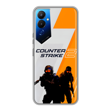 Силиконовый чехол на Tecno Pova 4 с принтом Counter Strike Силиконовый чехол на Tecno Pova 4 с принтом Counter Strike