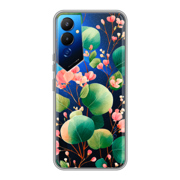 Силиконовый чехол на Tecno Pova 4 с принтом женский Силиконовый чехол на Tecno Pova 4 с принтом женский