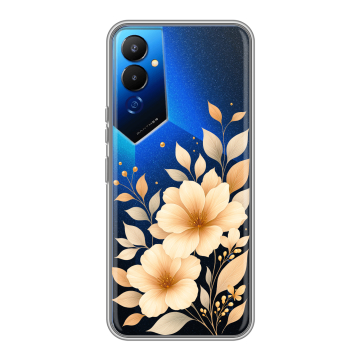 Силиконовый чехол на Tecno Pova 4 с принтом для девушки Силиконовый чехол на Tecno Pova 4 с принтом для девушки