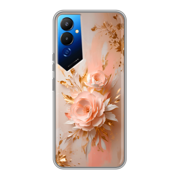 Силиконовый чехол на Tecno Pova 4 с принтом женский Силиконовый чехол на Tecno Pova 4 с принтом женский