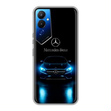 Силиконовый чехол на Tecno Pova 4 с принтом Mercedes Мерседес Силиконовый чехол на Tecno Pova 4 с принтом Mercedes Мерседес