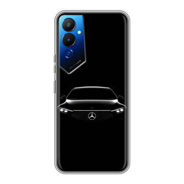 Силиконовый чехол на Tecno Pova 4 с принтом Mercedes Мерседес Силиконовый чехол на Tecno Pova 4 с принтом Mercedes Мерседес