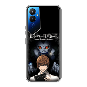 Силиконовый чехол на Tecno Pova 4 с принтом Death note Тетрадь смерти Силиконовый чехол на Tecno Pova 4 с принтом Death note Тетрадь смерти