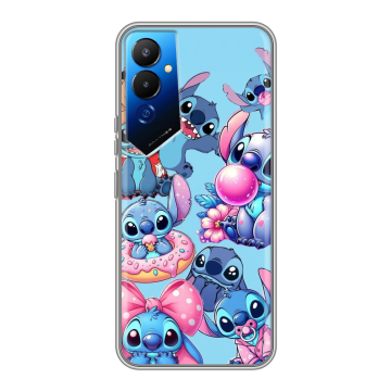 Силиконовый чехол на Tecno Pova 4 с принтом Лило и Стич Силиконовый чехол на Tecno Pova 4 с принтом Лило и Стич