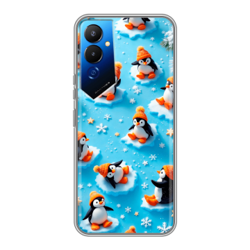 Силиконовый чехол на Tecno Pova 4 с принтом Новый год Силиконовый чехол на Tecno Pova 4 с принтом Новый год