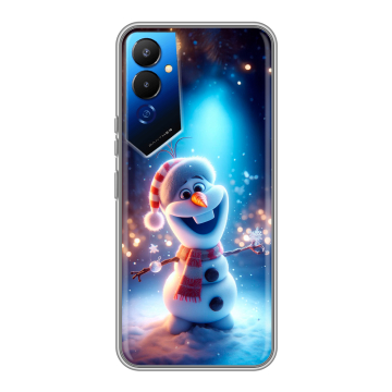 Силиконовый чехол на Tecno Pova 4 с принтом Новый год Силиконовый чехол на Tecno Pova 4 с принтом Новый год