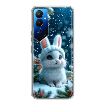 Силиконовый чехол на Tecno Pova 4 с принтом Новый год Силиконовый чехол на Tecno Pova 4 с принтом Новый год