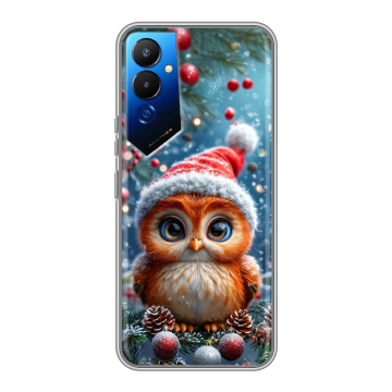 Силиконовый чехол на Tecno Pova 4 с принтом Новый год Силиконовый чехол на Tecno Pova 4 с принтом Новый год