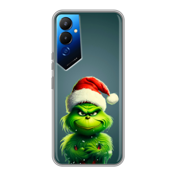 Силиконовый чехол на Tecno Pova 4 с принтом Новый год Силиконовый чехол на Tecno Pova 4 с принтом Новый год