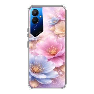 Силиконовый чехол на Tecno Pova 4 с принтом женский Силиконовый чехол на Tecno Pova 4 с принтом женский