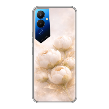 Силиконовый чехол на Tecno Pova 4 с принтом женский Силиконовый чехол на Tecno Pova 4 с принтом женский