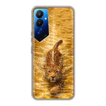 Силиконовый чехол на Tecno Pova 4 с принтом женский Силиконовый чехол на Tecno Pova 4 с принтом женский