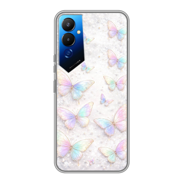 Силиконовый чехол на Tecno Pova 4 с принтом женский Силиконовый чехол на Tecno Pova 4 с принтом женский