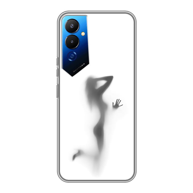 Силиконовый чехол на Tecno Pova 4 с принтом Силуэт Силиконовый чехол на Tecno Pova 4 с принтом Силуэт