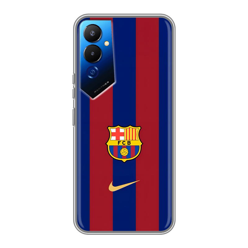 Силиконовый чехол на Tecno Pova 4 с принтом Барселона Barcelona Силиконовый чехол на Tecno Pova 4 с принтом Барселона Barcelona