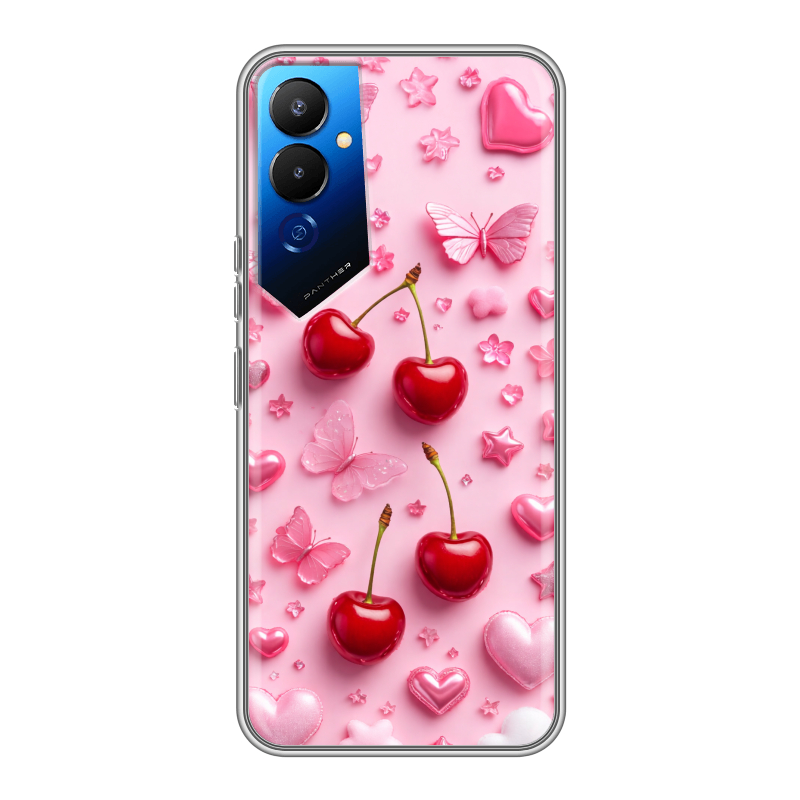 Силиконовый чехол на Tecno Pova 4 с принтом для девочек Силиконовый чехол на Tecno Pova 4 с принтом для девочек