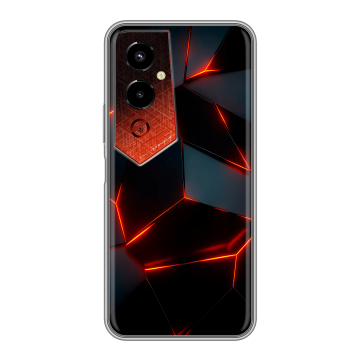 Силиконовый чехол на Tecno Pova 4 Pro с принтом Яркие абстракции