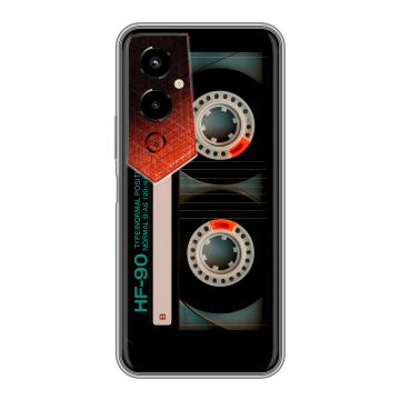 Силиконовый чехол на Tecno Pova 4 Pro с принтом Кассета Силиконовый чехол на Tecno Pova 4 Pro с принтом Кассета