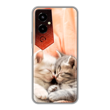Силиконовый чехол на Tecno Pova 4 Pro с принтом Котята