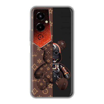 Силиконовый чехол на Tecno Pova 4 Pro с принтом Луи робот Силиконовый чехол на Tecno Pova 4 Pro с принтом Луи робот