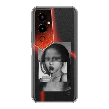 Силиконовый чехол на Tecno Pova 4 Pro с принтом Мона Лиза