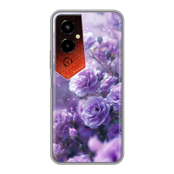 Силиконовый чехол на Tecno Pova 4 Pro с принтом Розы цветы