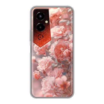 Силиконовый чехол на Tecno Pova 4 Pro с принтом Розовые розы