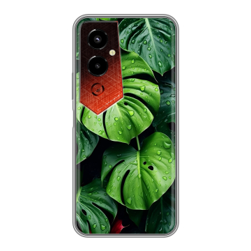 Силиконовый чехол на Tecno Pova 4 Pro с принтом Листья Силиконовый чехол на Tecno Pova 4 Pro с принтом Листья