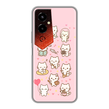 Силиконовый чехол на Tecno Pova 4 Pro с принтом Hello Kitty Хелоу Кити Силиконовый чехол на Tecno Pova 4 Pro с принтом Hello Kitty Хелоу Кити