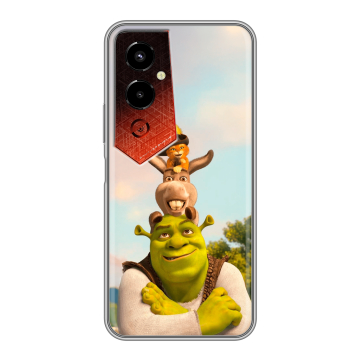 Силиконовый чехол на Tecno Pova 4 Pro с принтом Шрек Shrek