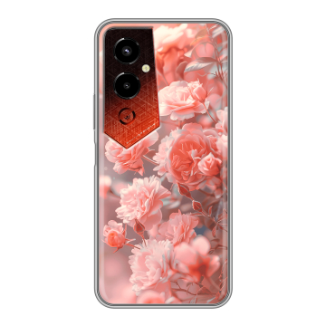 Силиконовый чехол на Tecno Pova 4 Pro с принтом Розы цветы Силиконовый чехол на Tecno Pova 4 Pro с принтом Розы цветы