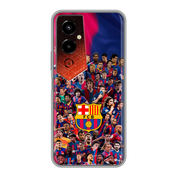 Силиконовый чехол на Tecno Pova 4 Pro с принтом Барселона Barcelona