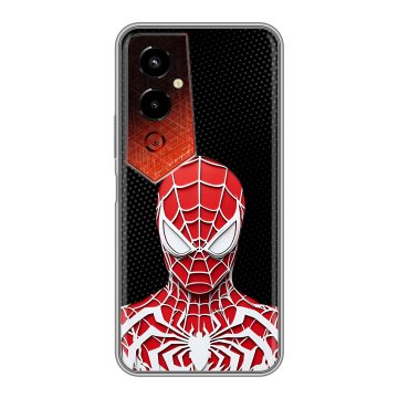 Силиконовый чехол на Tecno Pova 4 Pro с принтом человек паук spiderman