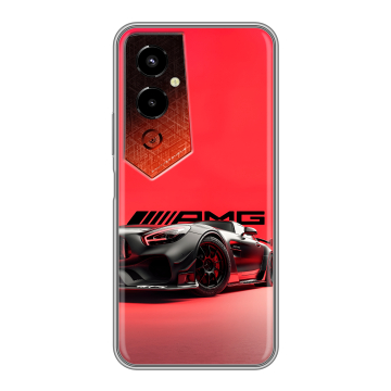Силиконовый чехол на Tecno Pova 4 Pro с принтом Мерседес Mercedes AMG