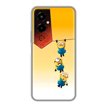 Силиконовый чехол на Tecno Pova 4 Pro с принтом Миньоны Силиконовый чехол на Tecno Pova 4 Pro с принтом Миньоны