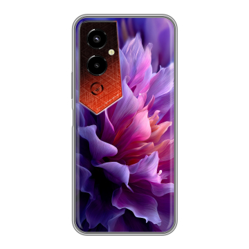 Силиконовый чехол на Tecno Pova 4 Pro с принтом женский цветы Силиконовый чехол на Tecno Pova 4 Pro с принтом женский цветы