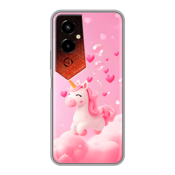 Силиконовый чехол на Tecno Pova 4 Pro с принтом Единорог Силиконовый чехол на Tecno Pova 4 Pro с принтом Единорог