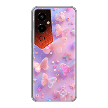 Силиконовый чехол на Tecno Pova 4 Pro с принтом Бабочки