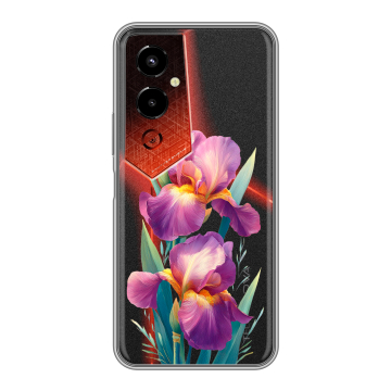 Силиконовый чехол на Tecno Pova 4 Pro с принтом Цветы орхидеи