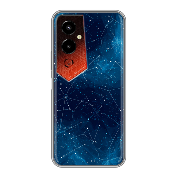 Силиконовый чехол на Tecno Pova 4 Pro с принтом Космос звезды